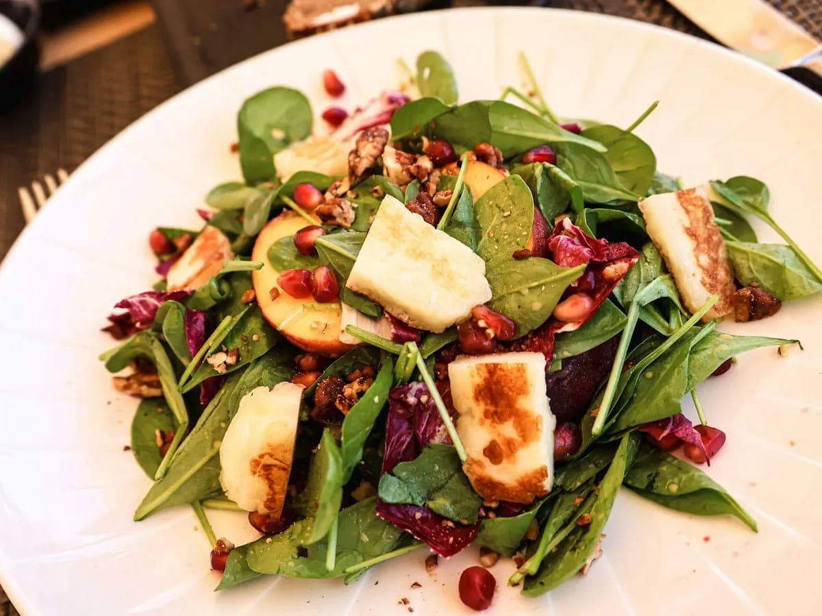 Halloumi & Pomegranate Salad