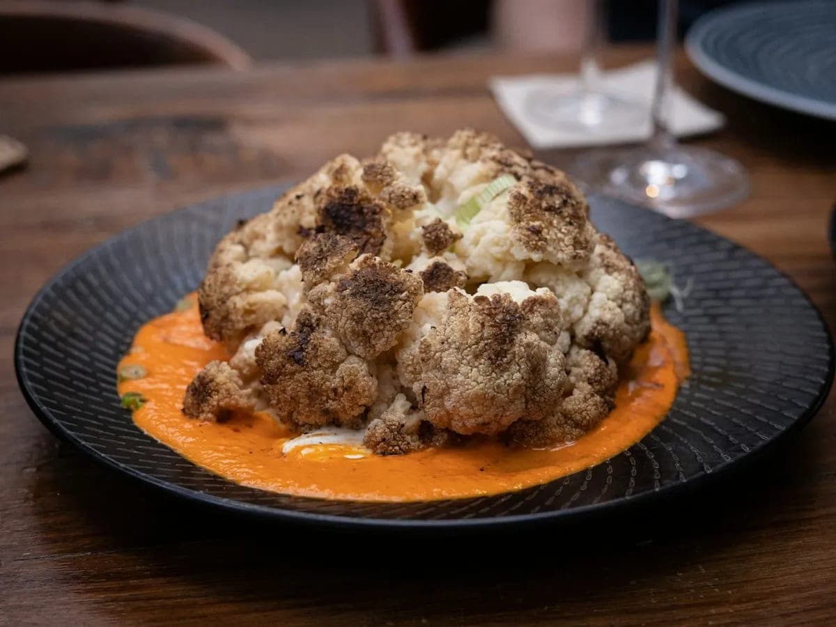 Deep-Roasted Cauliflower with Tahini, Sumac & Parsley